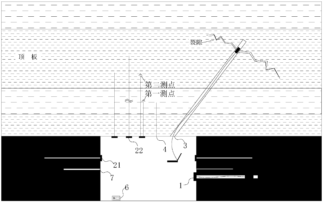 Roof hydraulic fracturing multi-parameter integrated monitoring system and fracturing effect determination method