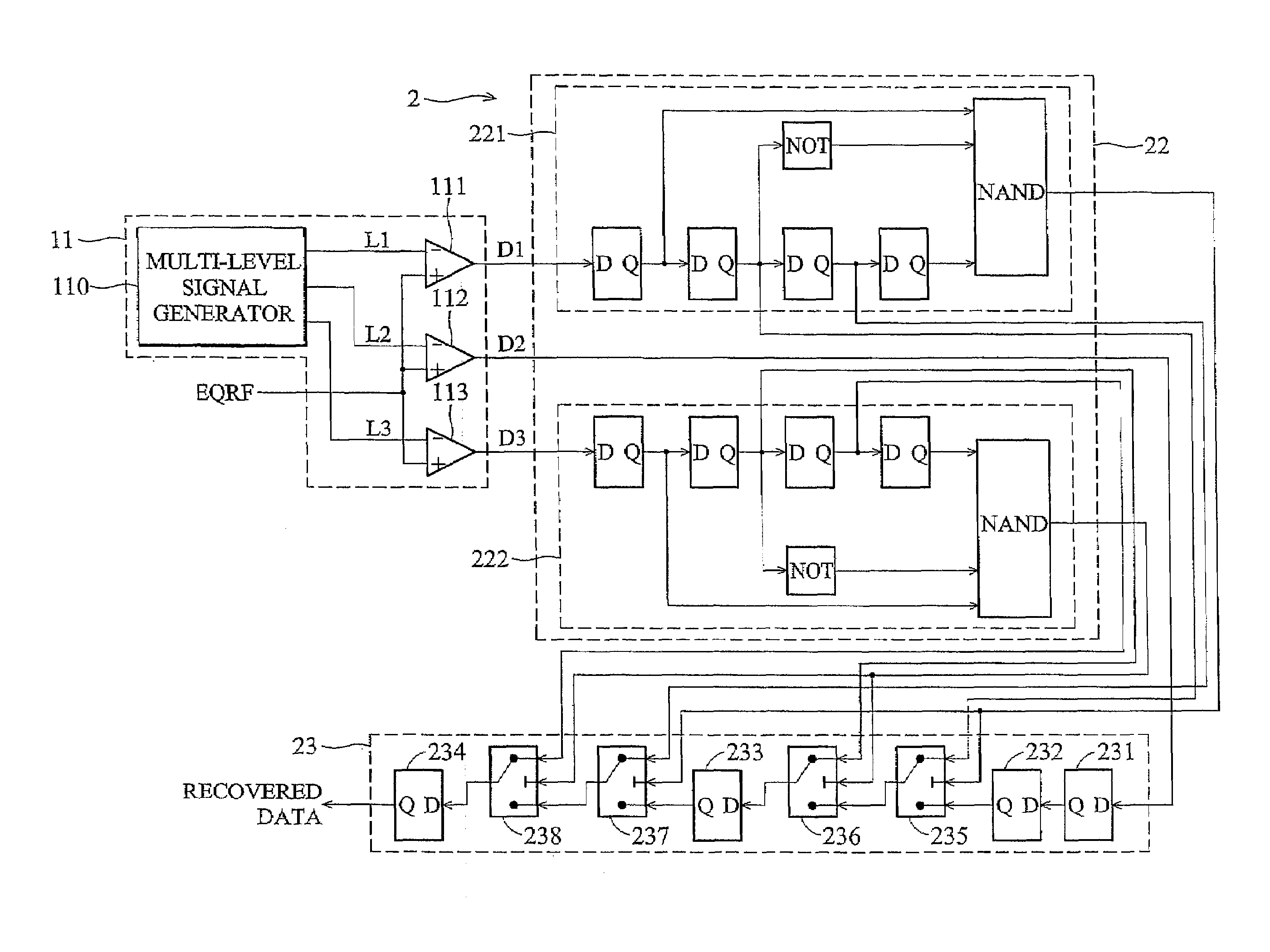 Method and apparatus for data recovery