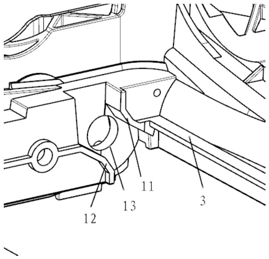 Automobile active air-inlet grille limiting structure