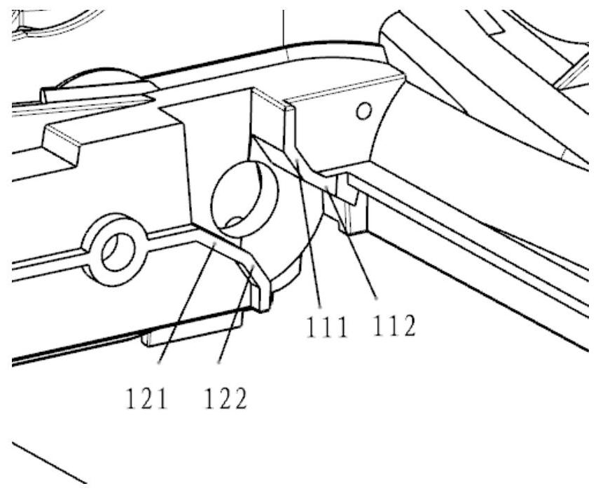 Automobile active air-inlet grille limiting structure