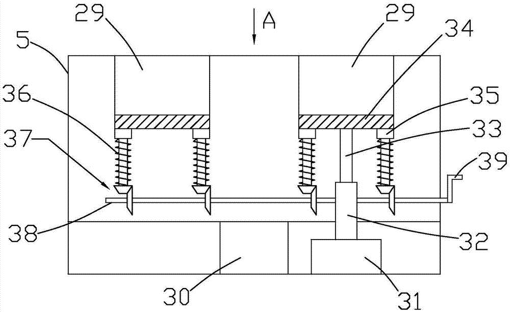 Pressure moulding machine used for producing carbon brushes for electric motors