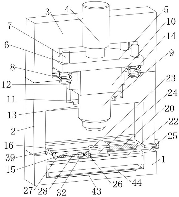 Wind power door frame flange production equipment based on sliding type workbench