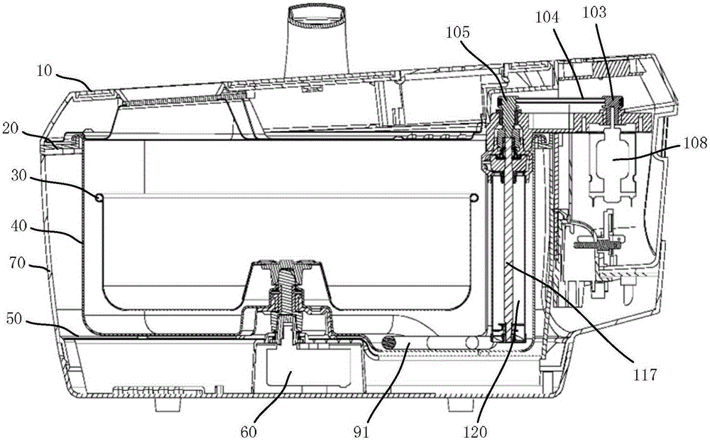 Fried food processing device