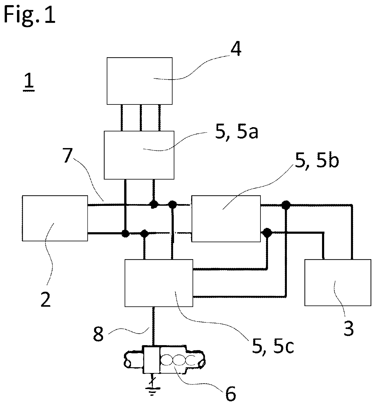 Power supply network and hybrid vehicle