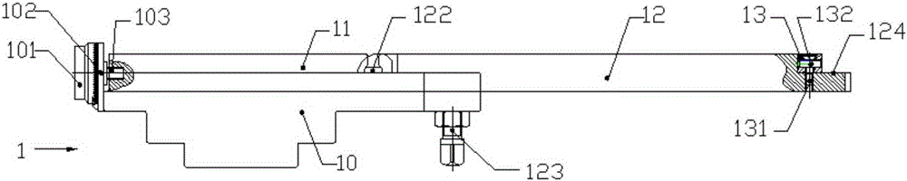 Blocking finger device of bending machine