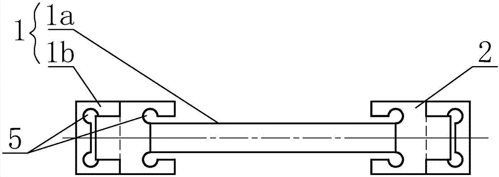 Clamp used for milling special-shaped samples of galvanized sheets