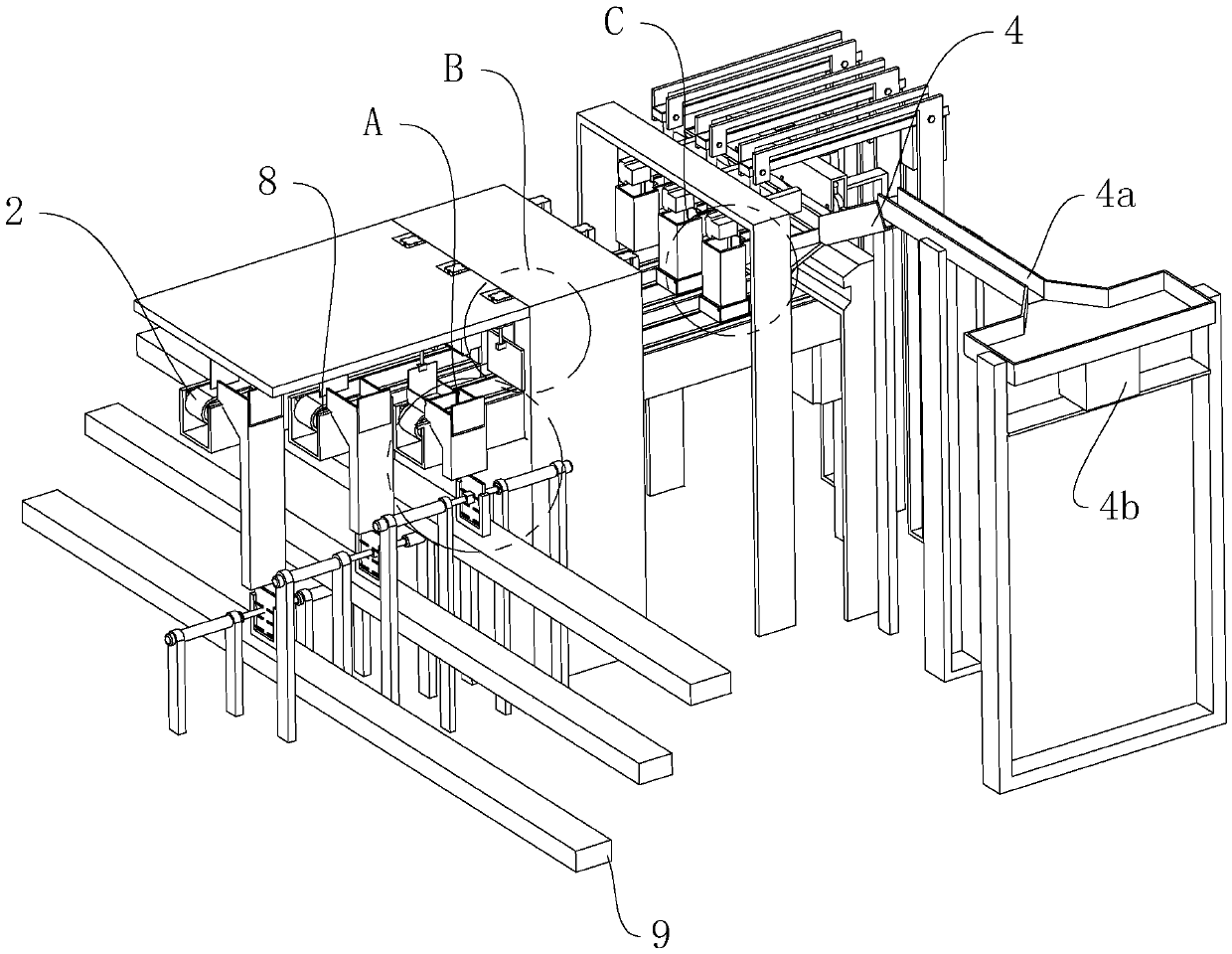 Processing device and processing method of quick-frozen processed crayfish product