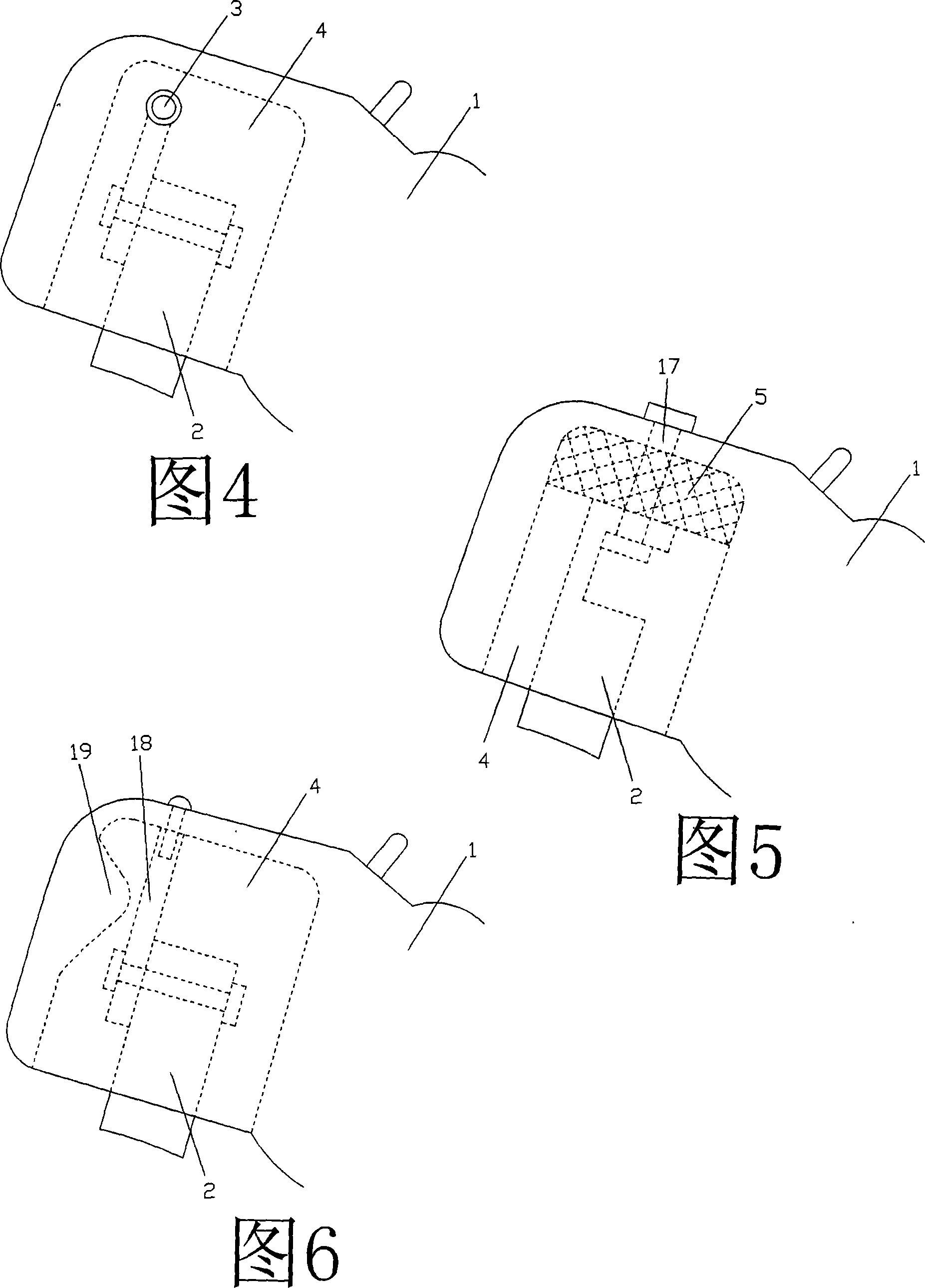 Brake block mechanism for dry skating boot deflection brake