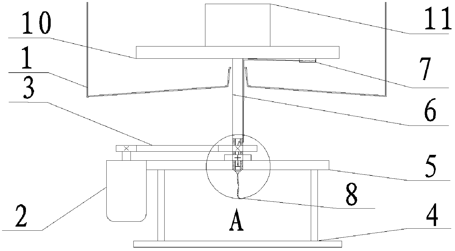 Switching-on system of rotary workpiece platform