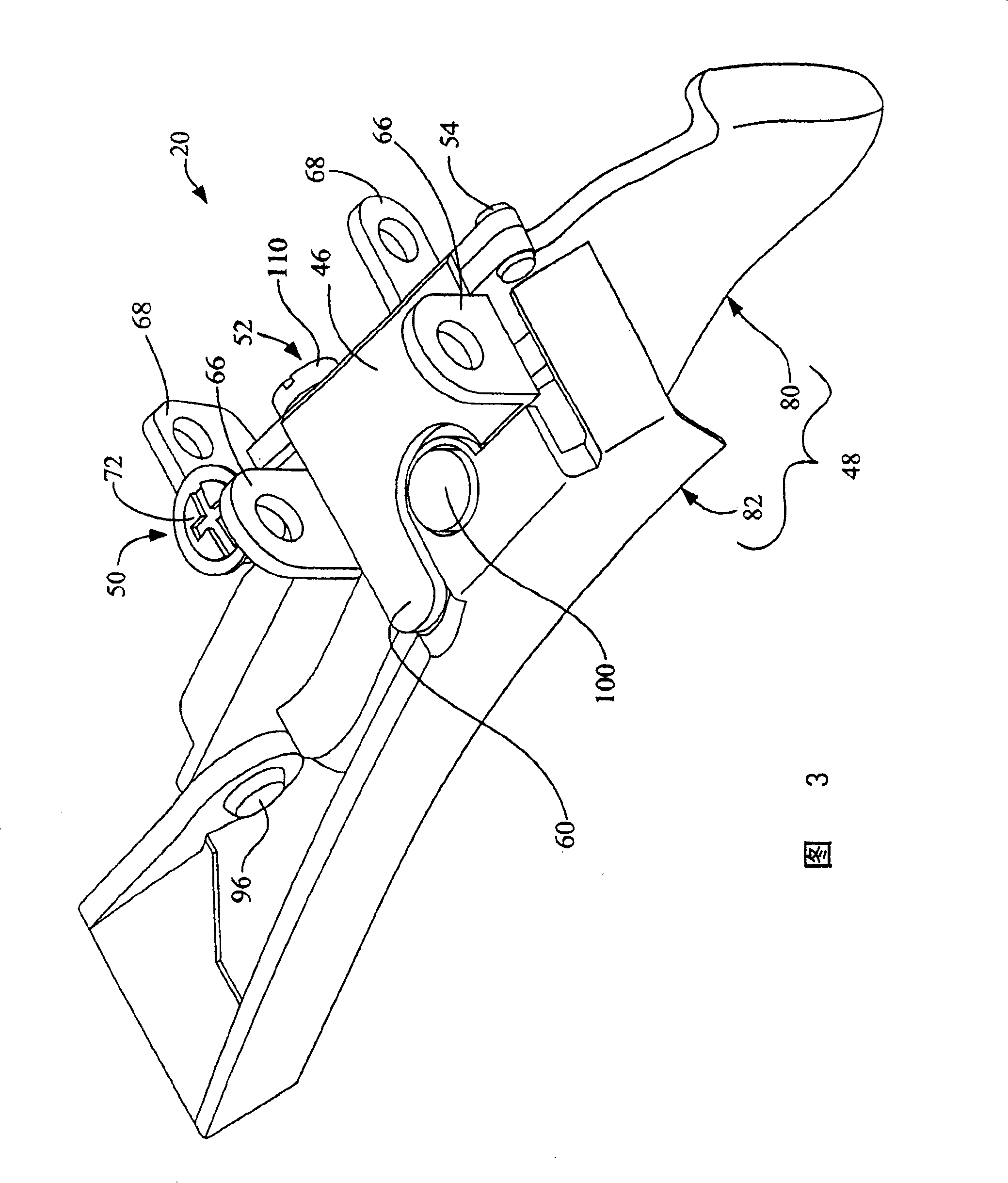 Bicycle front derailleur with angle regulating mechanism