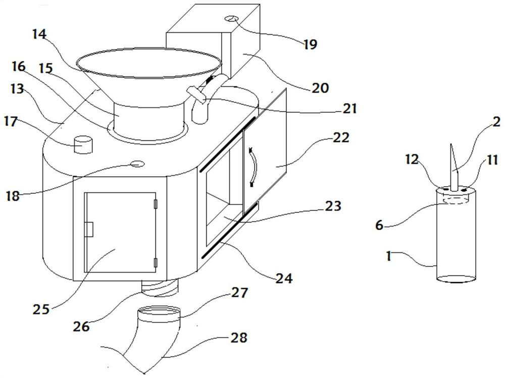 A device for collecting and processing urine samples in laboratory