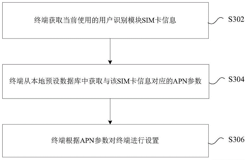 Access point name (APN) parameter configuration processing method and device