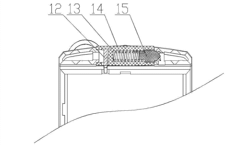 Turning cover type solar charging device of camping radio set