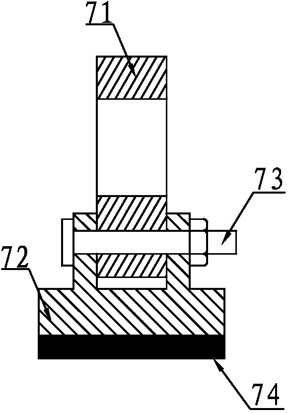 Ingot tilting fixture for turning over polycrystalline silicon ingot