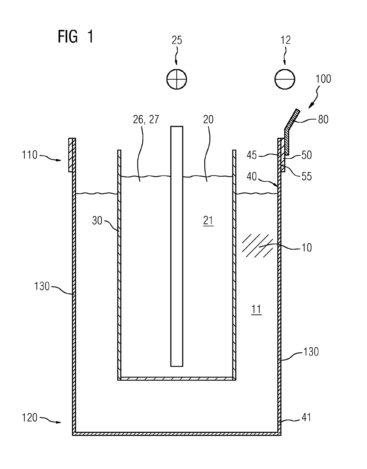 Electrochemical storage device having improved electrical conduction properties