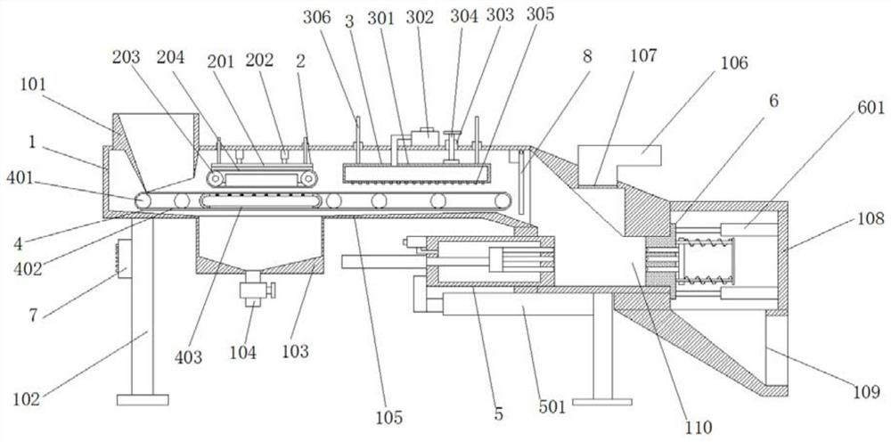 A domestic waste treatment device and a domestic waste treatment method