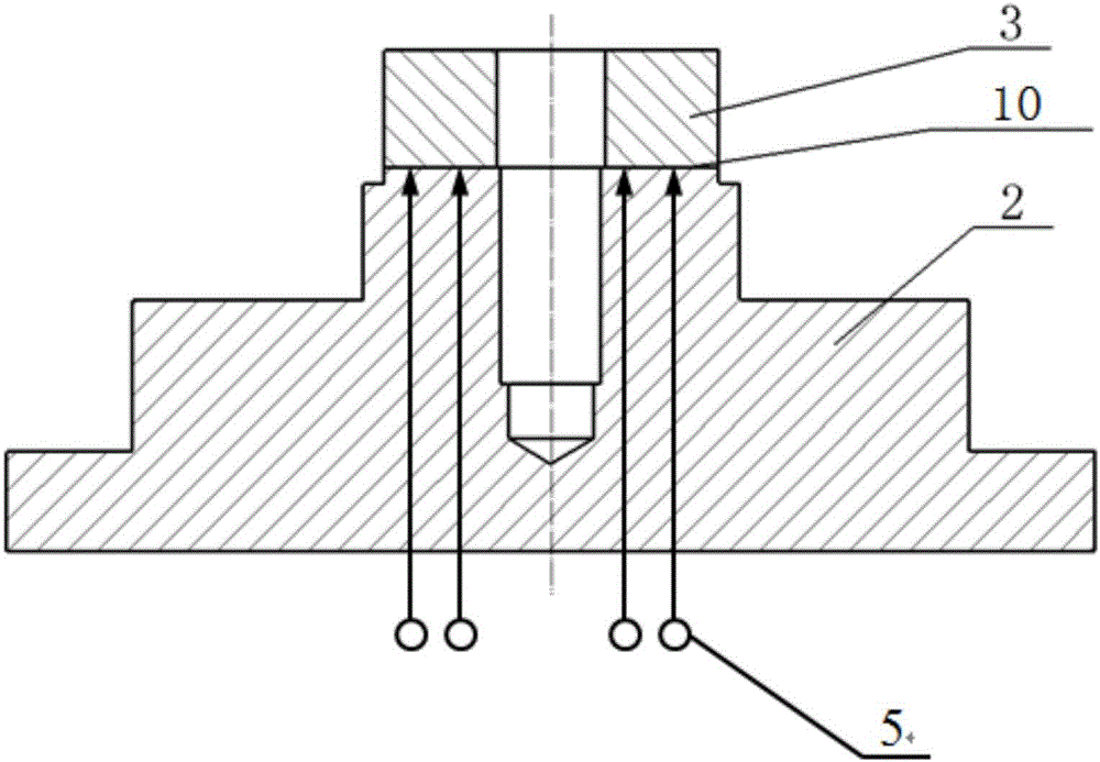 Bolt bonding surface real contact area measurement method and device