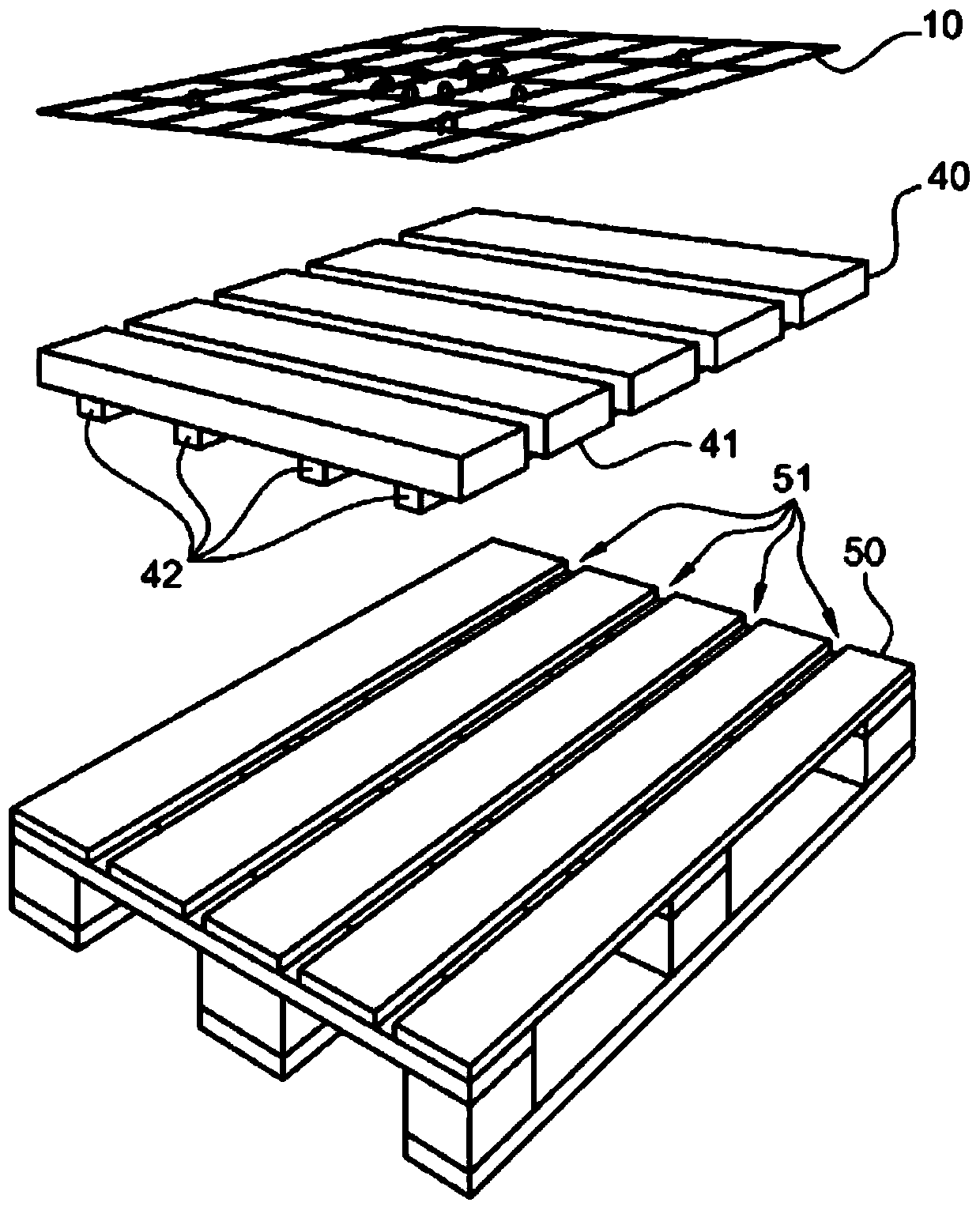 Foldable modular packaging, in particular for industrial products