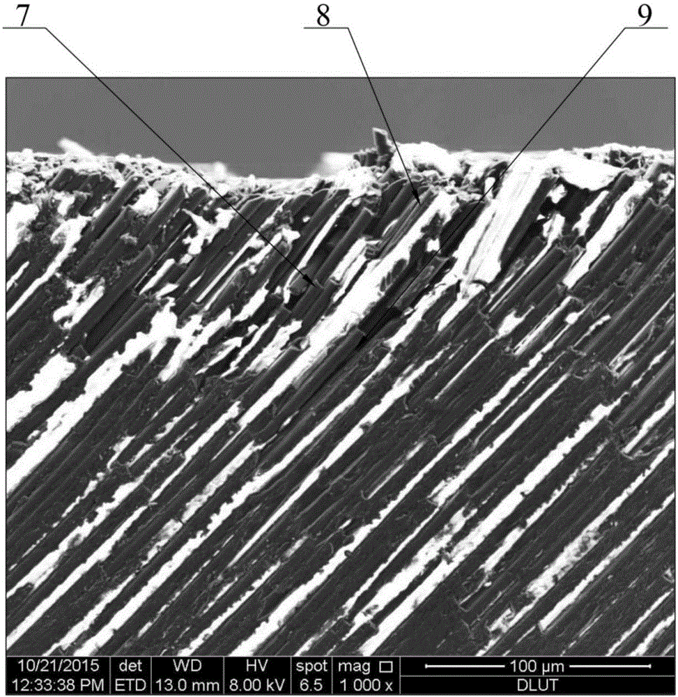 Surface treatment method of damage below machining face of carbon-fiber-reinforced composite material