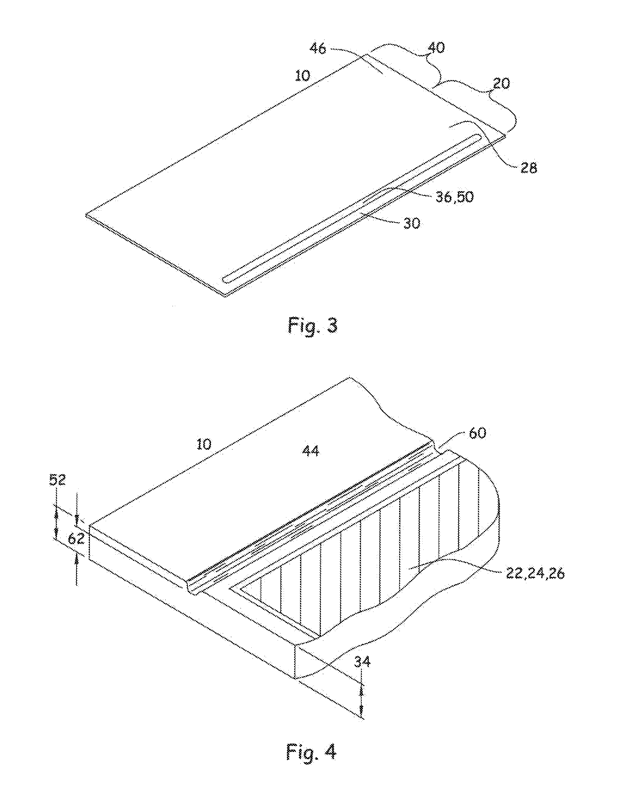 Direct mounted photovoltaic device with improved adhesion and method thereof