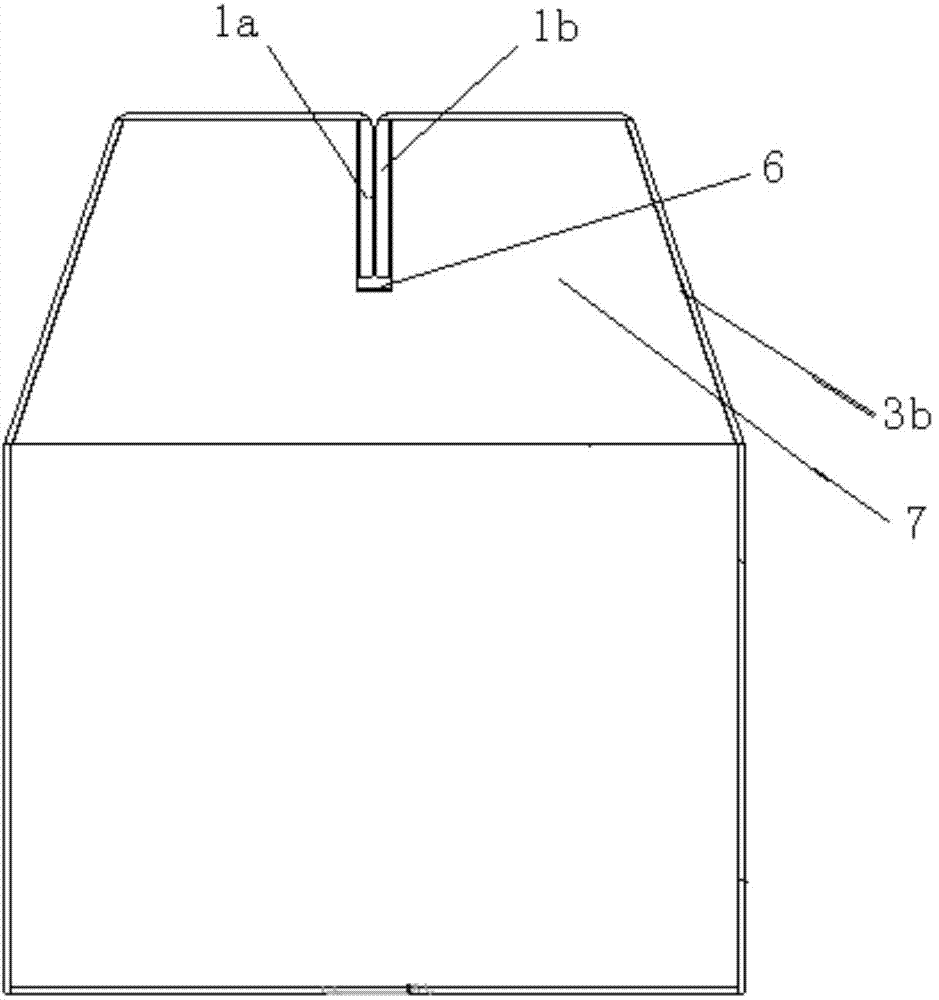 Box cover structure of bedding bag packing box