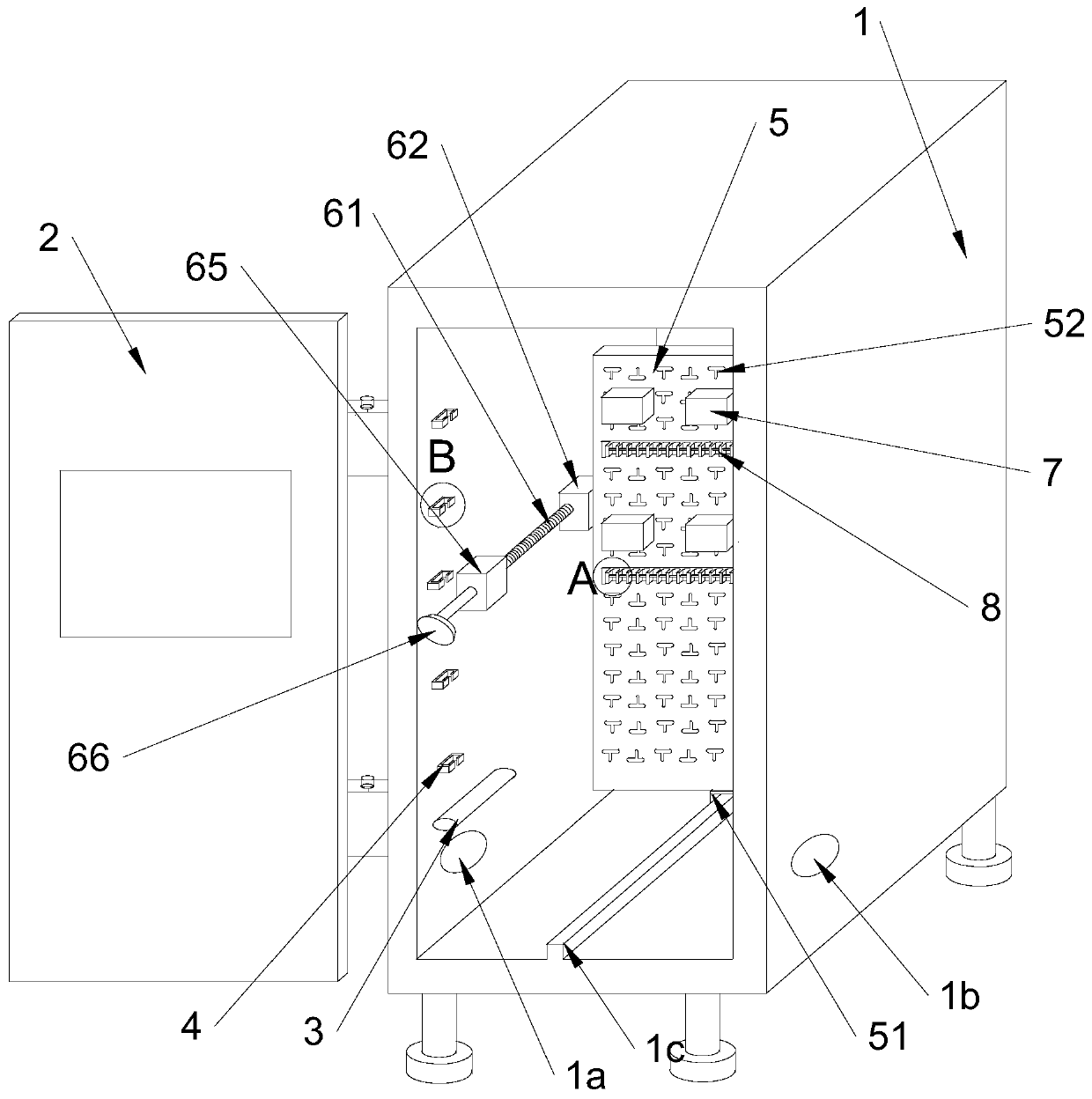 High/low-voltage cabinet convenient for installation and wiring