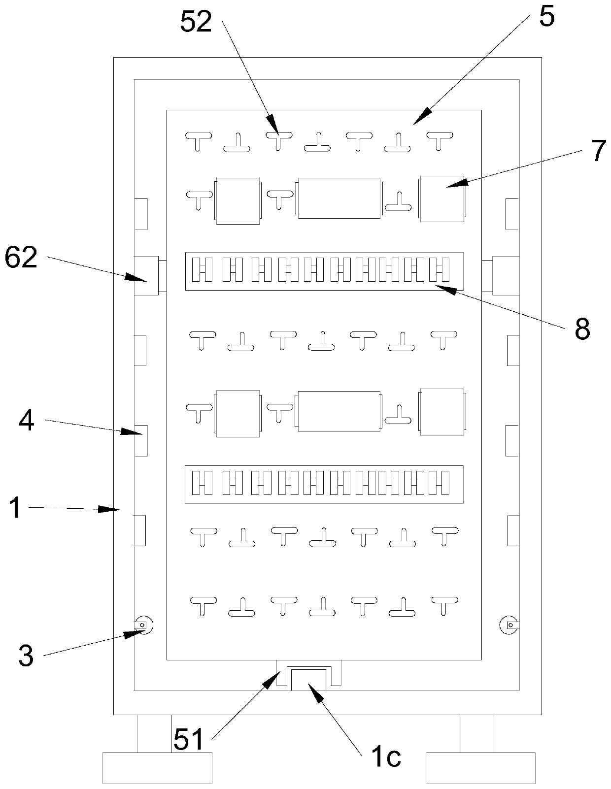 High/low-voltage cabinet convenient for installation and wiring