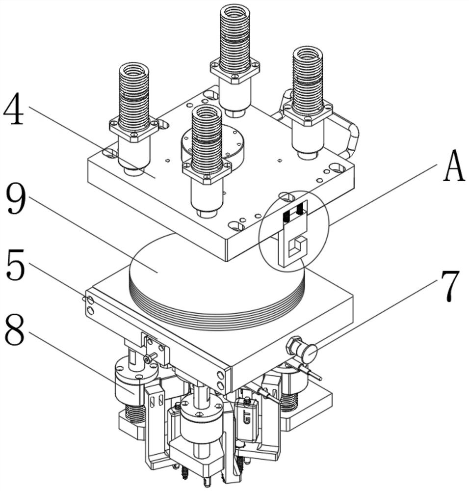 Riveting mechanism with pressure and displacement monitoring function