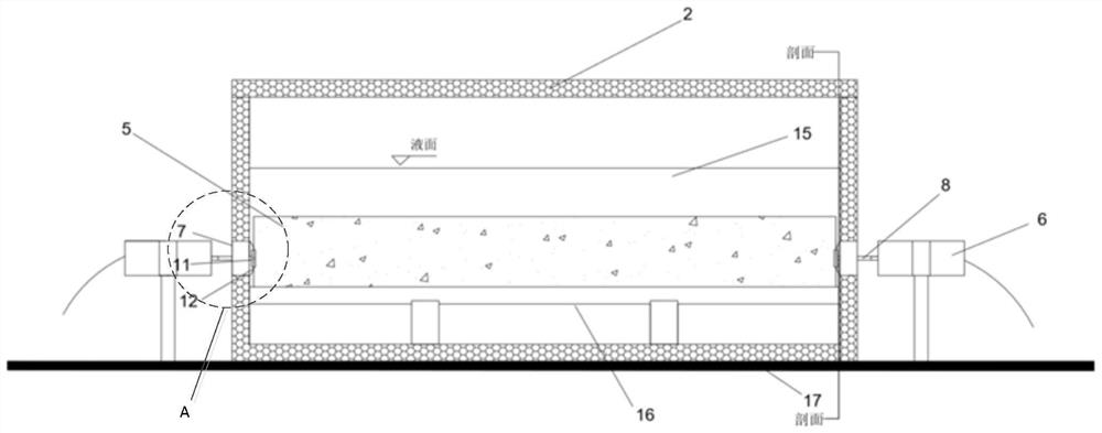 Device and method for measuring linear expansion coefficient of cement-based material