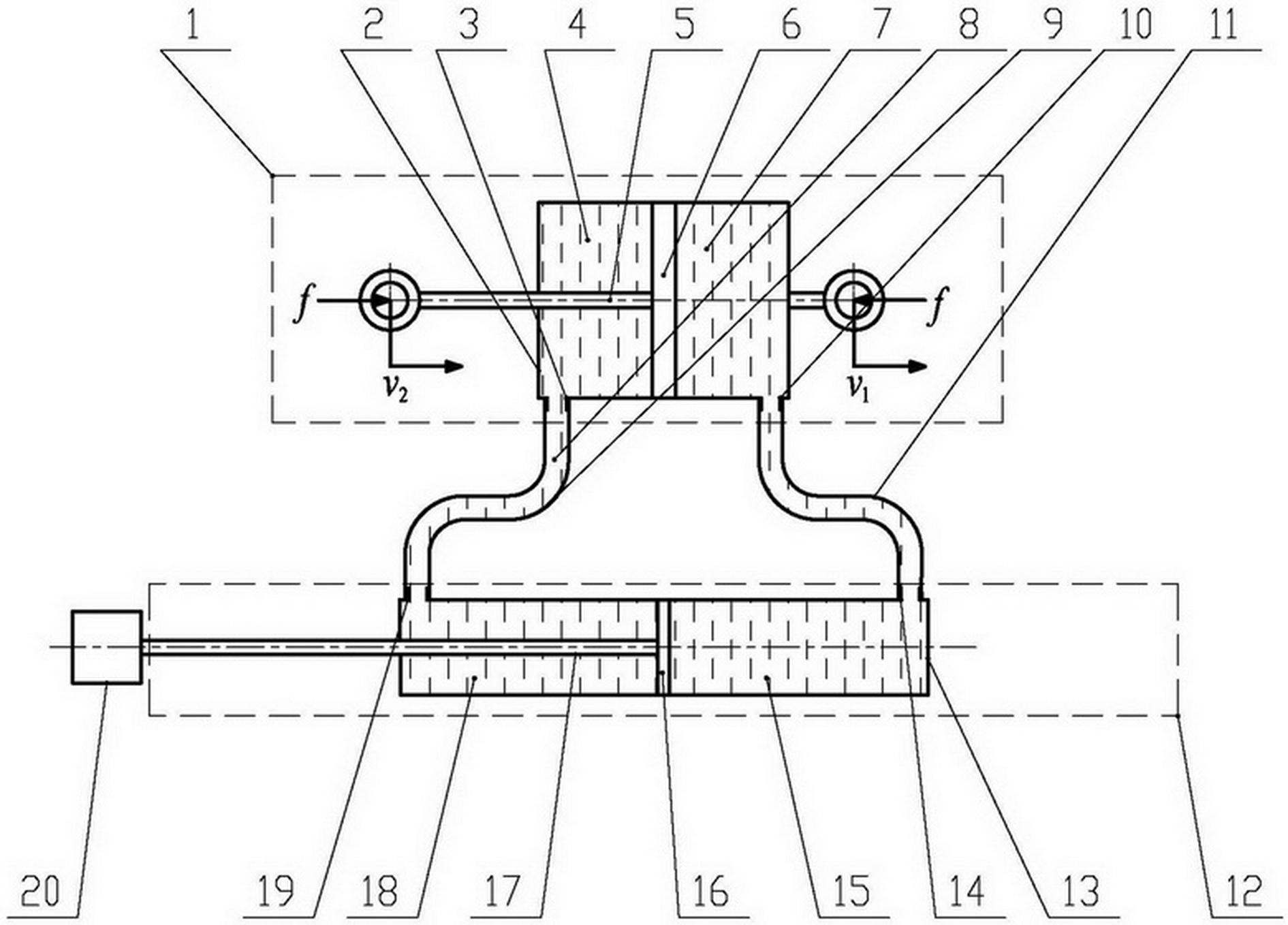 Hydraulic inert container device