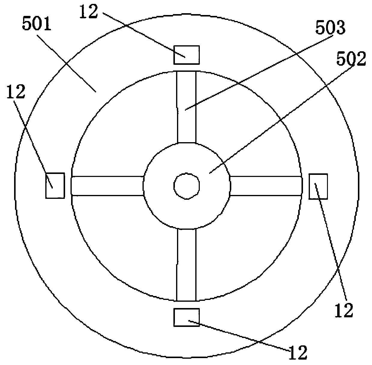 Device and method for accurately measuring sediment thickness of cast-in-situ bored pile