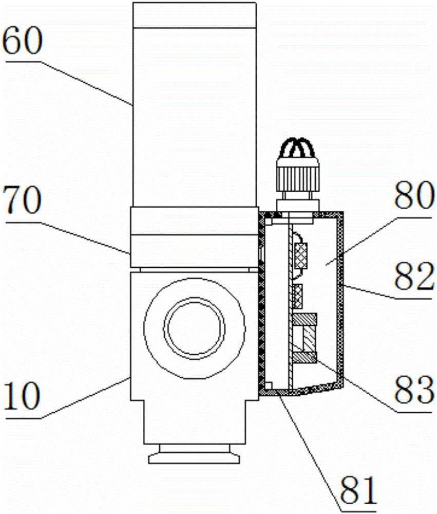 Energy-saving high-vacuum electromagnetic valve with counting function