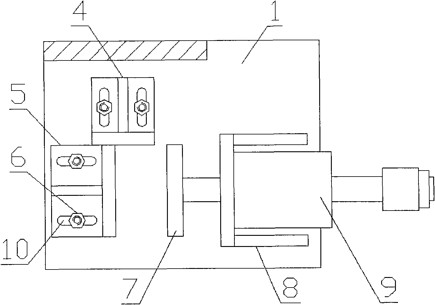 Device for sealing steel balls in battery shells