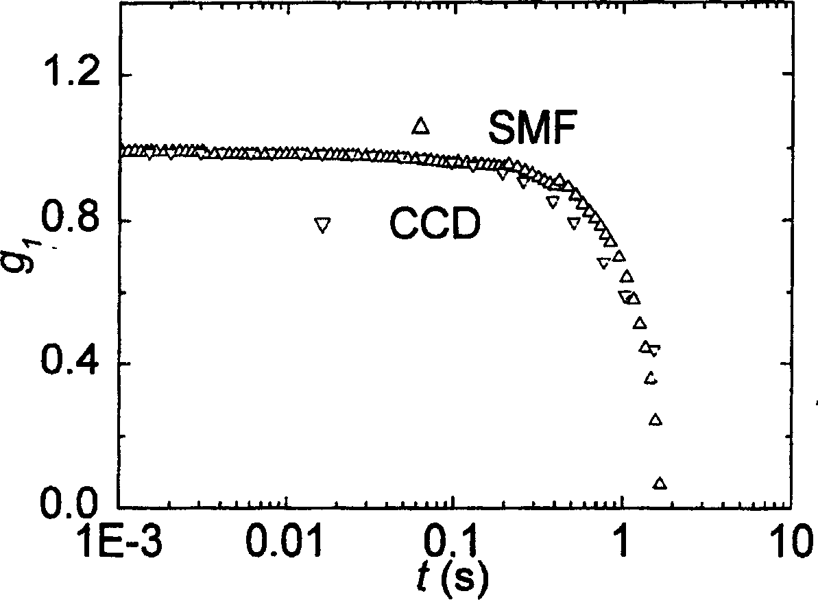 Method and equipment for measuring diffusion spectrum in non-ergodic system with high-speed charge coupled imaging system