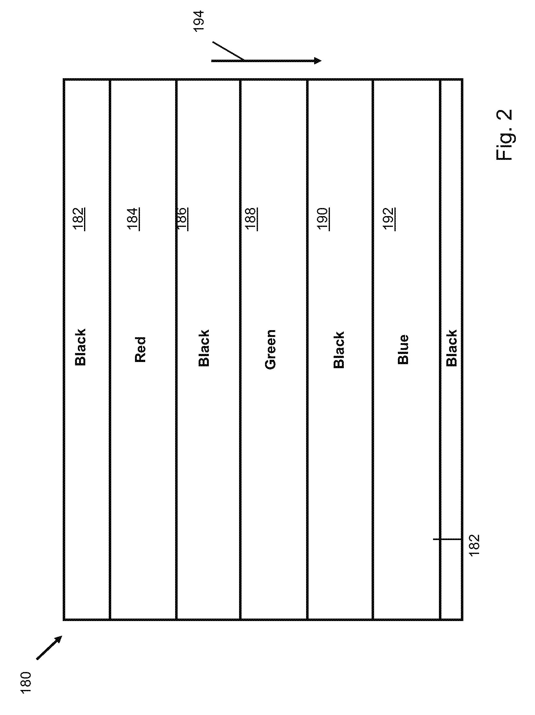 System and method for pulse width modulating a scrolling color display