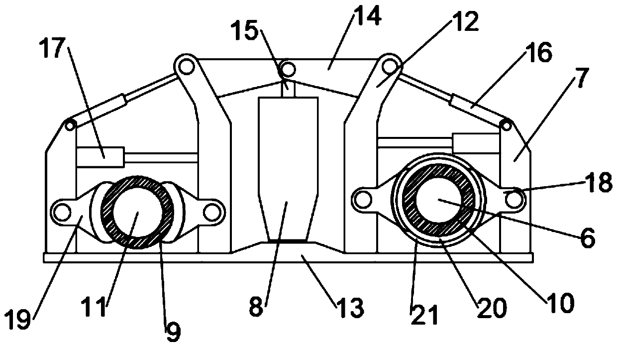 A hoisting mechanism of a hook bridge crane