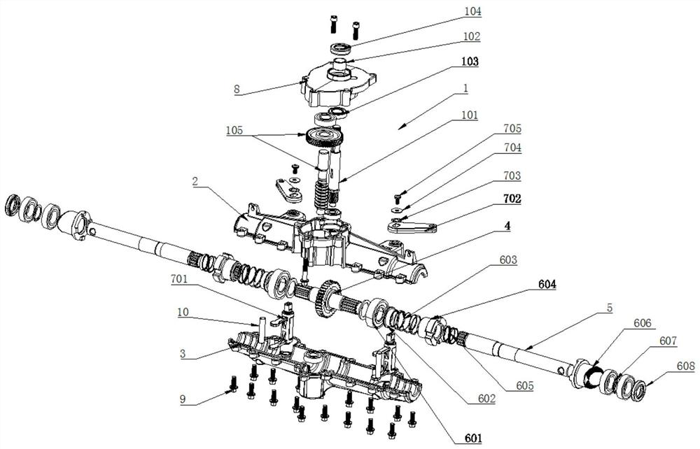 Steerable walking device convenient for tooth disengagement