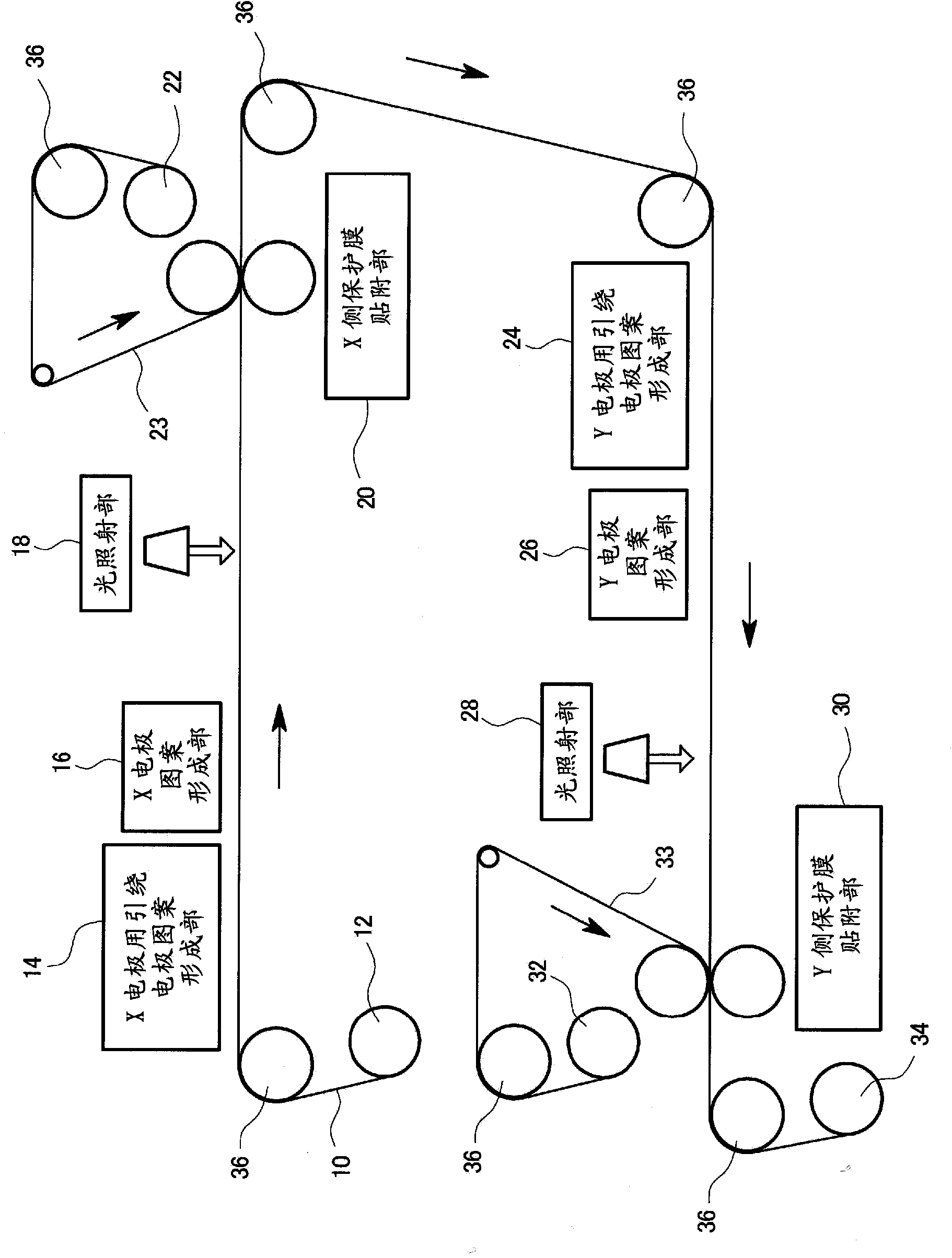 Transparent conductive substrate fabrication method, transparent conductive substrate and electrostatic capacitance-type touch panel