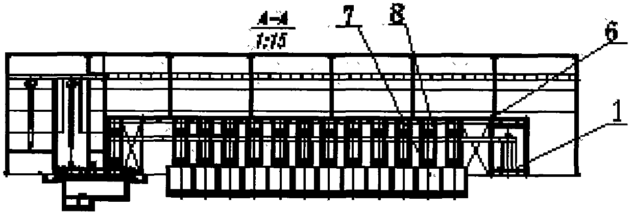 L-shaped full-closed environment-friendly hot galvanizing production equipment and method