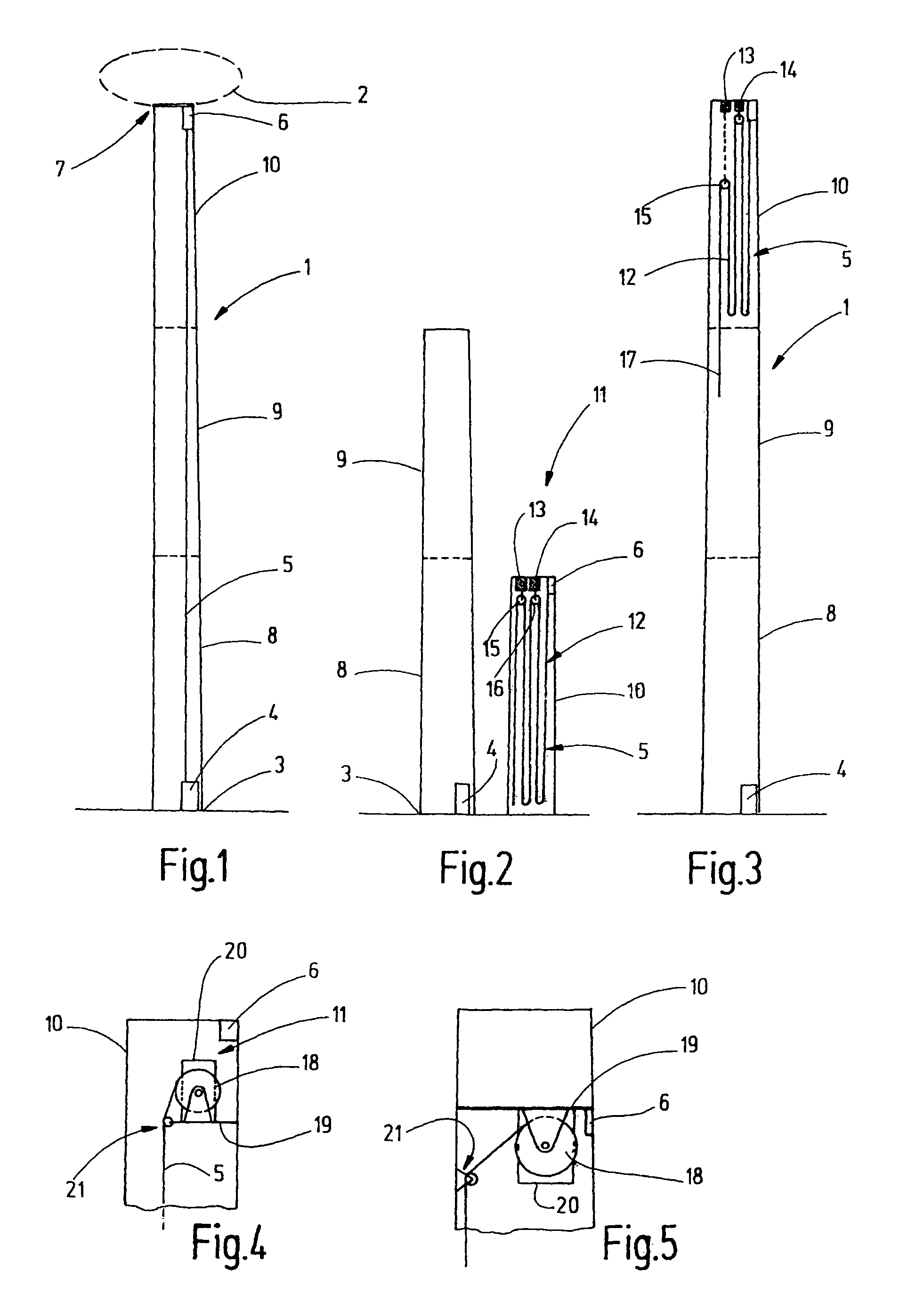 Method of installing a cable in the tower of a wind power plant