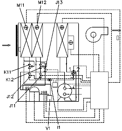 Energy-saving variable working condition air-conditioning system with precisely adjustable whole range and control method thereof