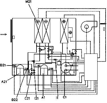 Energy-saving variable working condition air-conditioning system with precisely adjustable whole range and control method thereof