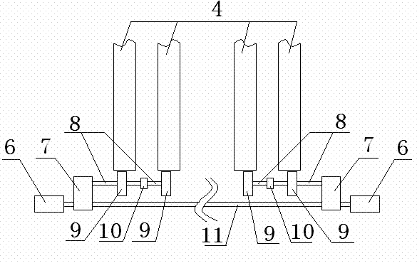 Tandem type triple-car dumper