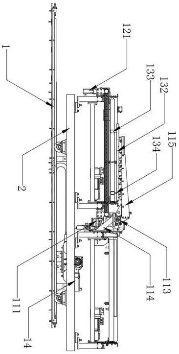 Feeding and turning-over device of edge folding unit