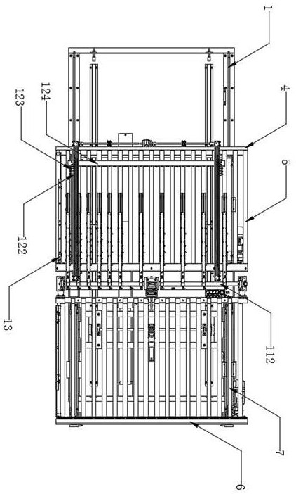 Feeding and turning-over device of edge folding unit