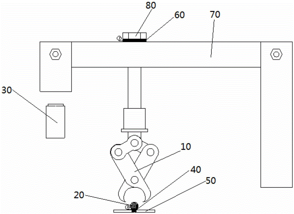 Fastener buckling pressure test device and method