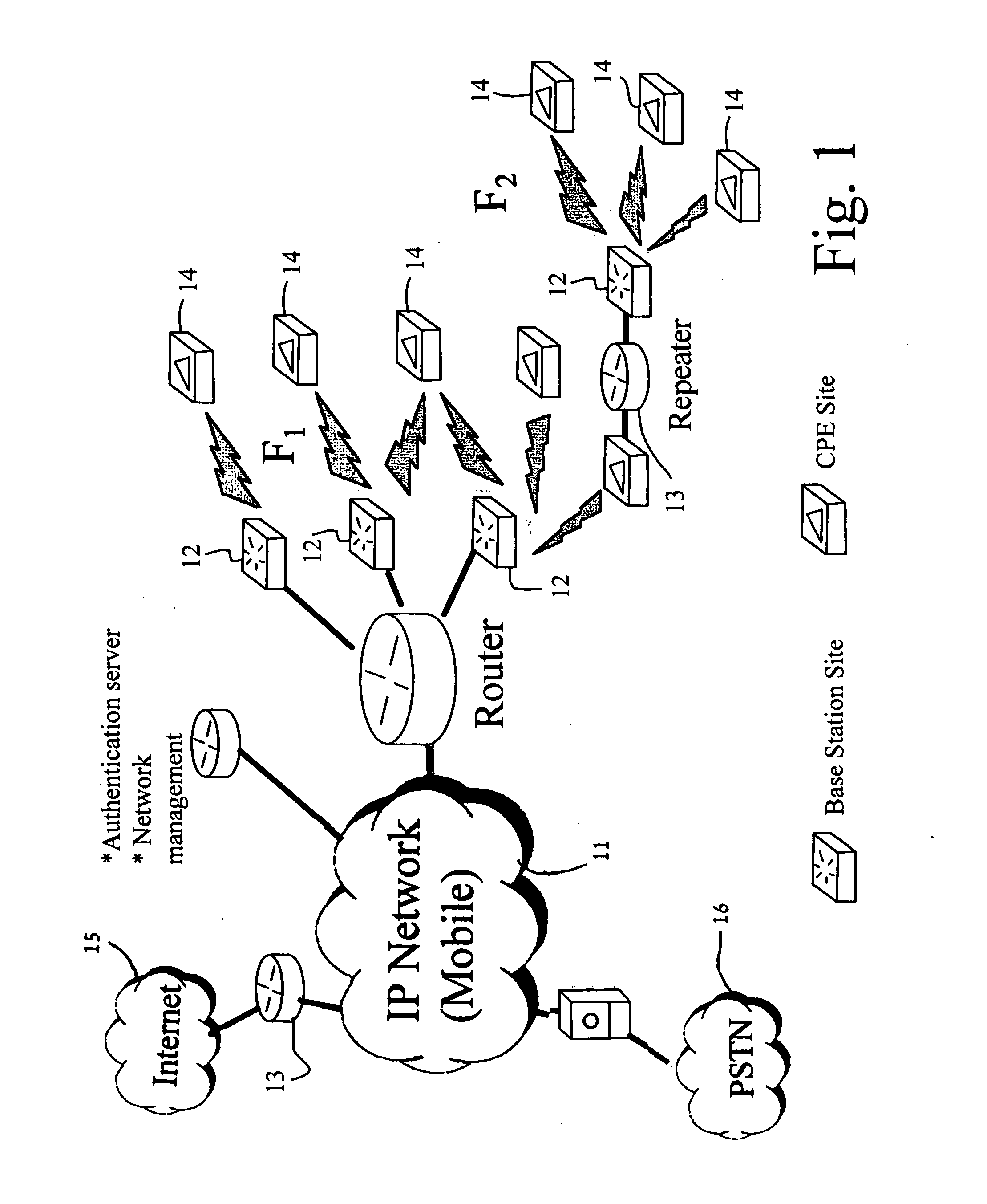 Cellular network system and method