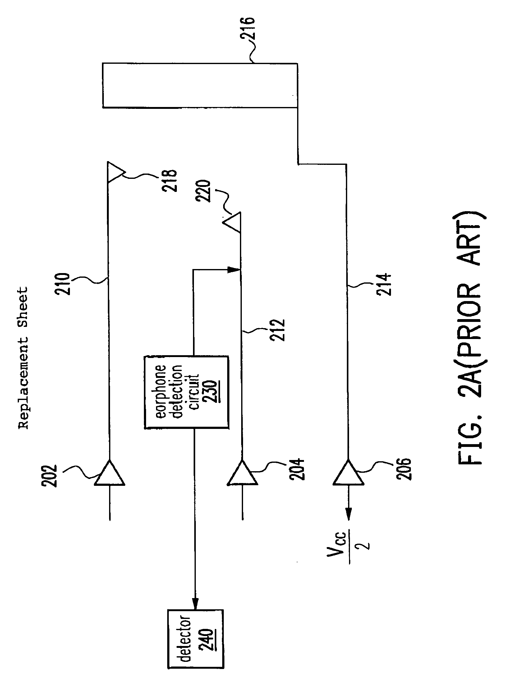 Earphone detection circuit