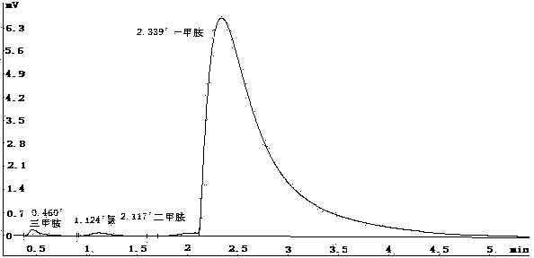 Gas chromatographic column for analyzing monomethylamine and preparation method thereof