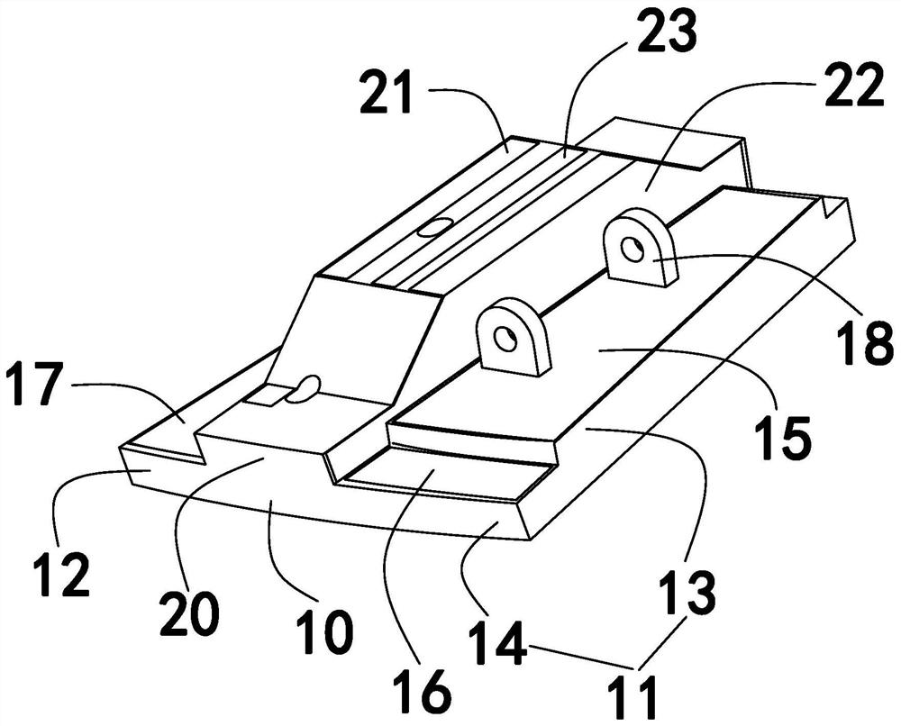 Integrated steel-rubber composite lining plate